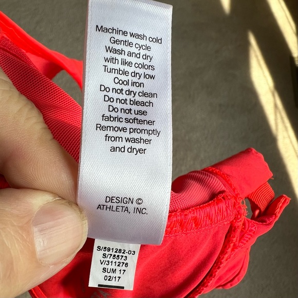 Athleta Neon Orange X-Back Sports Bra - Picture 5 of 6